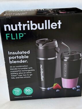 Nutribullet FLIP Insulated Portable Blender - Black
